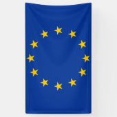 EU-vlag Spandoek (Verticaal)