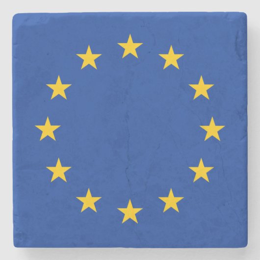EU-vlag Stenen Onderzetter (Voorkant)