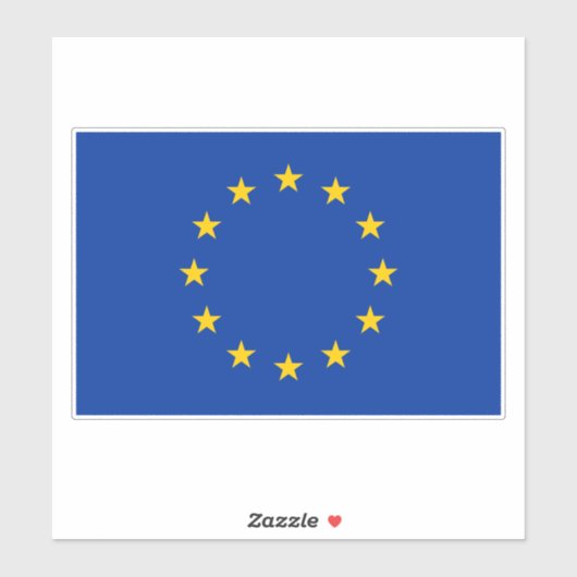 EU-vlag Sticker (Vel)