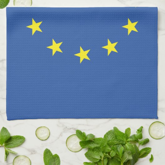 EU-VLAG THEEDOEK (Gevouwen)
