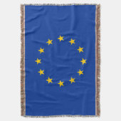 EU vlag Throw Blanket Deken (Voorkant Verticaal)