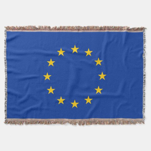 EU vlag Throw Blanket Deken (Voorkant)