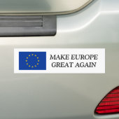 EU-vlaggenbumpersticker | EUROPA WEER GROOT MAKEN Bumpersticker (Op auto)