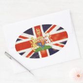  EU-wapenschild Ovale Sticker (Envelop)