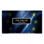 EU-zijde vlag Magnetisch Visitekaartje (Voorkant)