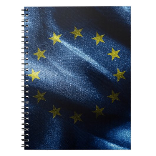 EU-zijde vlag Notitieboek (Voorkant)