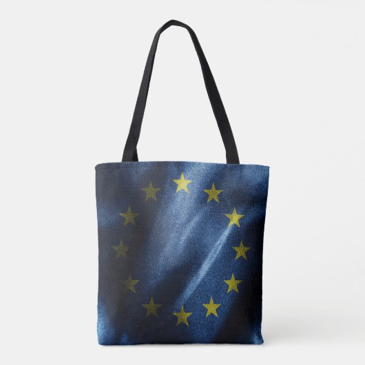 EU-zijde vlag Tote Bag (Achterkant)