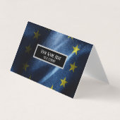 EU-zijde vlag Visitekaartje (Voorkant)