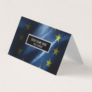 EU-zijde vlag Visitekaartje