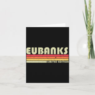 Eubanks Achternaam Grappig Retro Vintage 80s 90s Kaart