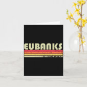 Eubanks Achternaam Grappig Retro Vintage 80s 90s Kaart (Gele Bloem)