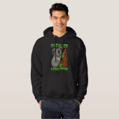 Eucalize Legalyptus Stoner Koala Beer Pun Meme Hoodie (Voorkant volledig)