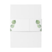 Eucalpytus Gold Glitter Uitnodigingen Wikkel (Achterkant Voorbeeld)