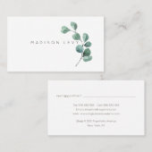 Eucalypt Branch laat ambachtelijke bedrijven over Afsprakenkaartje (Voorkant / Achterkant)