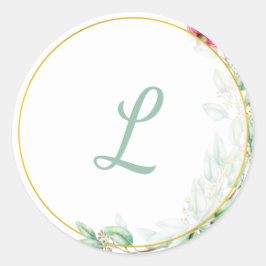 Eucalyptis Monogram Weddenschap Sticker