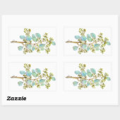 Eucalyptus 01 zaad rechthoekige sticker (Vel)