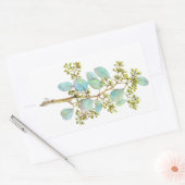 Eucalyptus 01 zaad rechthoekige sticker (Envelop)