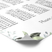 Eucalyptus 10 Tafels Stoelen Plattegrond Poster Bo (Hoek)