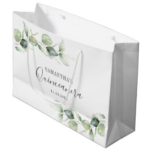 Eucalyptus 15th Birthday Greenery Quinceanera Groot Cadeauzakje