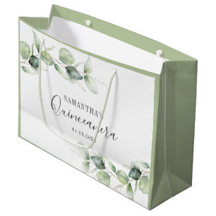 Eucalyptus 15th Birthday Greenery Quinceanera Groot Cadeauzakje