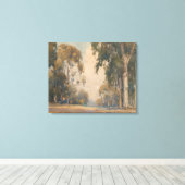 Eucalyptus (1922) – Delicate botanische aquarel Canvas Afdruk (Insitu (Houten vloer))