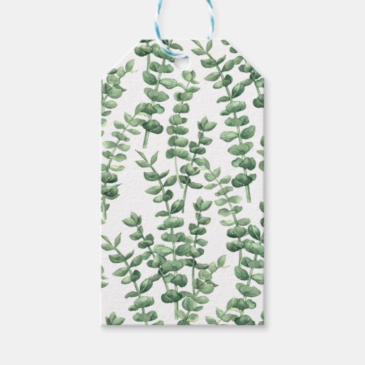 Eucalyptus 1 cadeaulabel (Voorkant)