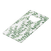 Eucalyptus 1 creditkaart flessenopener (Voorkant Gekanteld)