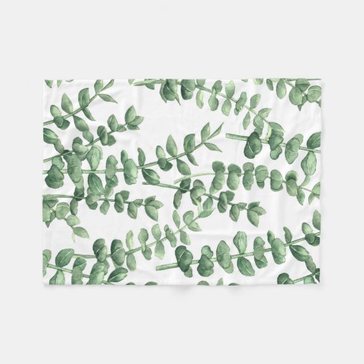 Eucalyptus 1 fleece deken (Voorkant (Horizontaal))