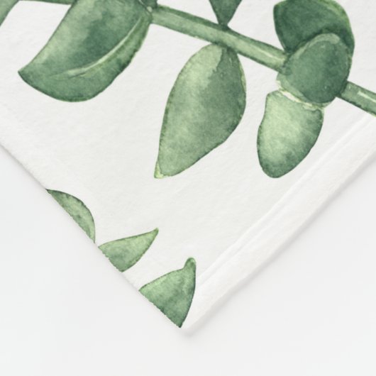 Eucalyptus 1 fleece deken (Hoek)