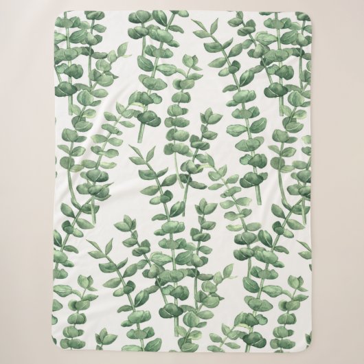Eucalyptus 1 sherpa deken (Voorkant)