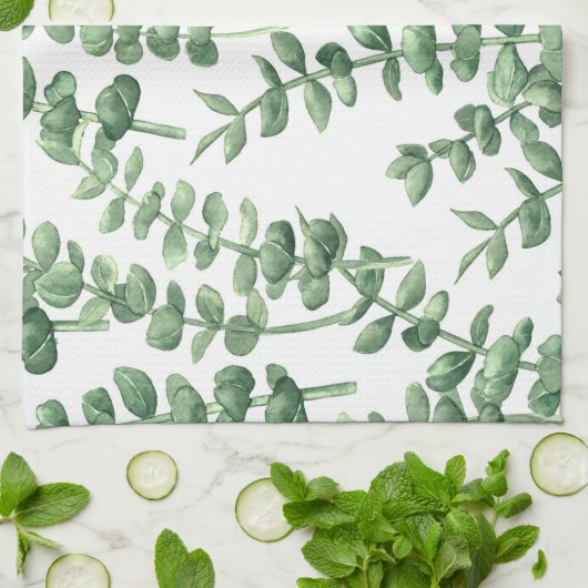 Eucalyptus 1 theedoek (Gevouwen)