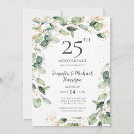 Eucalyptus 25e jubileum uitnodiging
