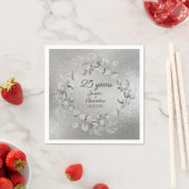 Eucalyptus 25e zilveren bruiloft Jubileum Servet (Insitu)