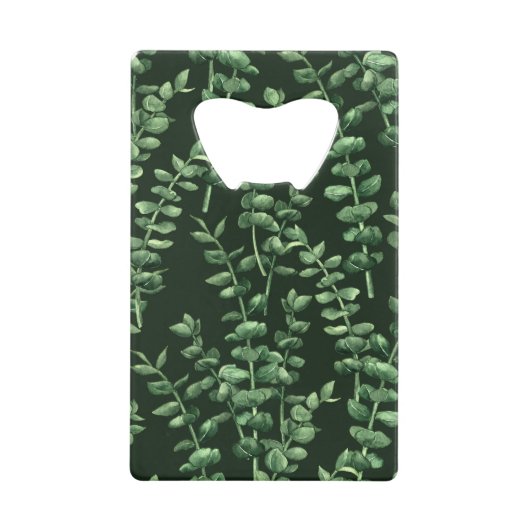 Eucalyptus 2 creditkaart flessenopener (Voorkant)