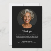 Eucalyptus 2-foto begrafenis / gedenkteken bedankkaart (Achterkant)