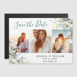 Eucalyptus 3 FOTO Save the Date Magnetic Card