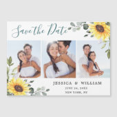 Eucalyptus 3 FOTO Save the Date Magnetic Card (Voorkant)