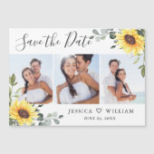 Eucalyptus 3 FOTO Save the Date Magnetic Card (Voorkant)