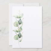 Eucalyptus 40e verjaardag van de uitnodiging (Achterkant)