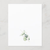 Eucalyptus 60e verjaardag Party uitnodiging (Achterkant)