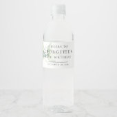 Eucalyptus 60e volwassen verjaardag waterfles etiket (Voorkant)