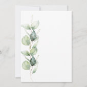 Eucalyptus 60th Birthday Botanical Greenery Party Kaart (Achterkant)