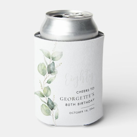 Eucalyptus 80e Waterverf Blikjeskoeler (Blikje Voorkant)