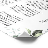 Eucalyptus 8 Tabellen Poster (Hoek)