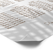 Eucalyptus 8 Tabellen Poster (Hoek)