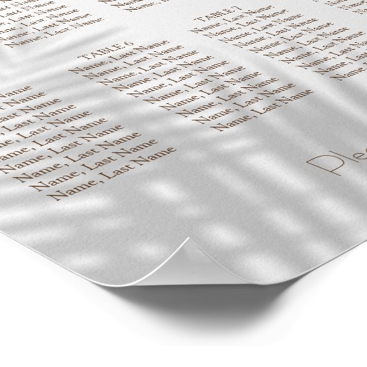 Eucalyptus 8 Tabellen Poster (Hoek)