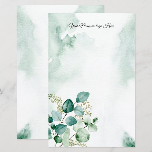 Eucalyptus - Aangepaste artikelen (Voorkant / Achterkant)