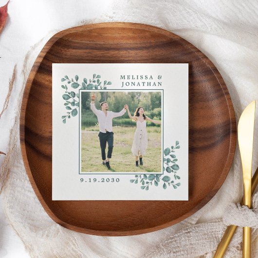 Eucalyptus Aangepaste foto Botanische lekkenwonden Servet