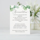 Eucalyptus Accommodations | Wedding Hotel Info Informatiekaartje (Staand voorkant)