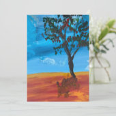Eucalyptus Acryl Art Kaart (Staand voorkant)